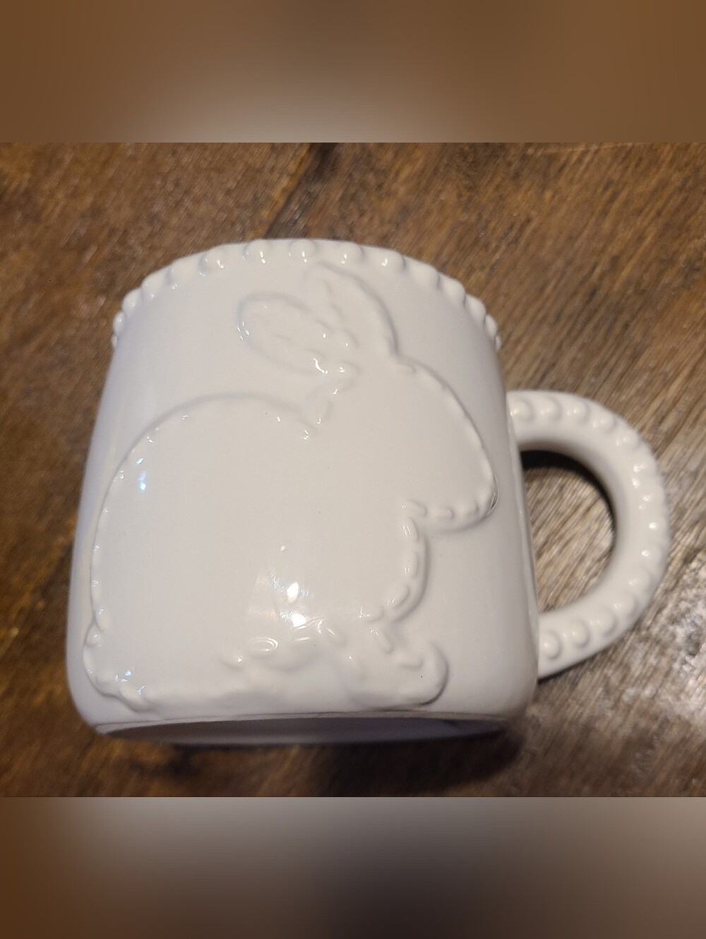 Ceramic Bunny Coffee Mug White 19.28oz